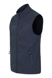 Mountain Warehouse Blue Grasmere Mens Water Resistant, Fleece Lined Gilet - Image 3 of 5