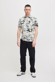 Blend Black Printed Short Sleeve Shirt - Image 4 of 5
