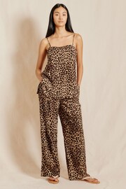 Albaray Animal Print Brown Trousers - Image 3 of 5