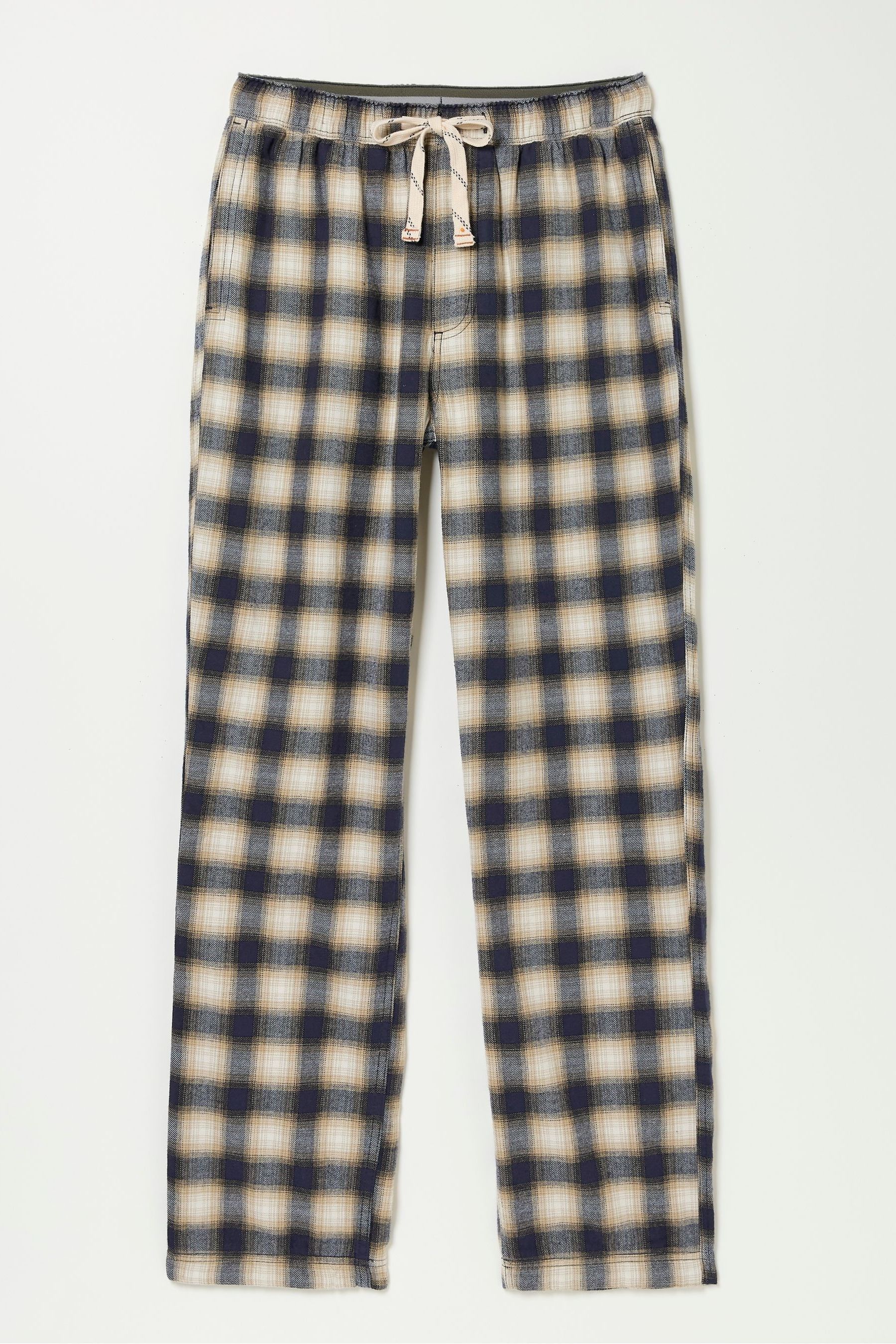 FatFace Bosham Natural Check Pyjama Bottoms