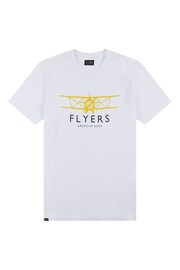 Flyers Mens Classic Fit Plane T-Shirt - Image 6 of 8