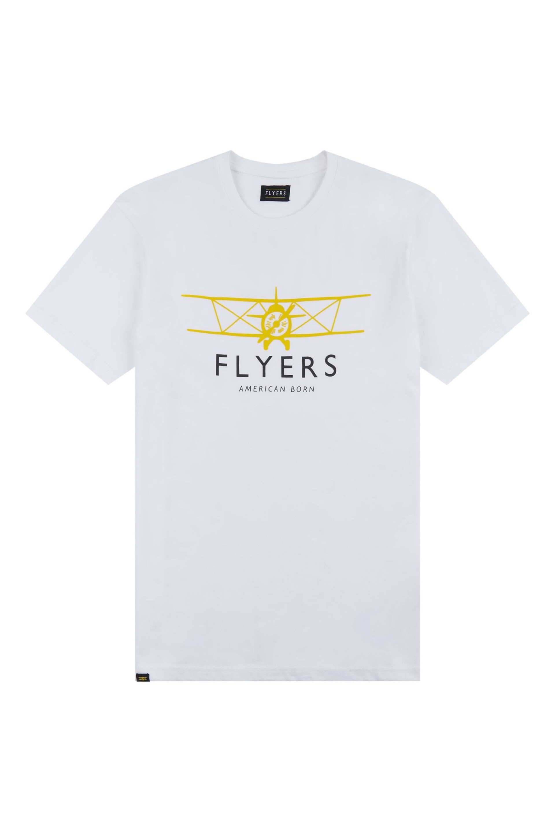 Flyers Mens Classic Fit Plane T-Shirt - Image 6 of 8