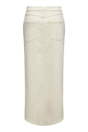 ONLY White Side Split Denim Maxi Skirt - Image 5 of 6