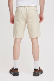 Blend Cream Linen Cargo Shorts - Image 2 of 5