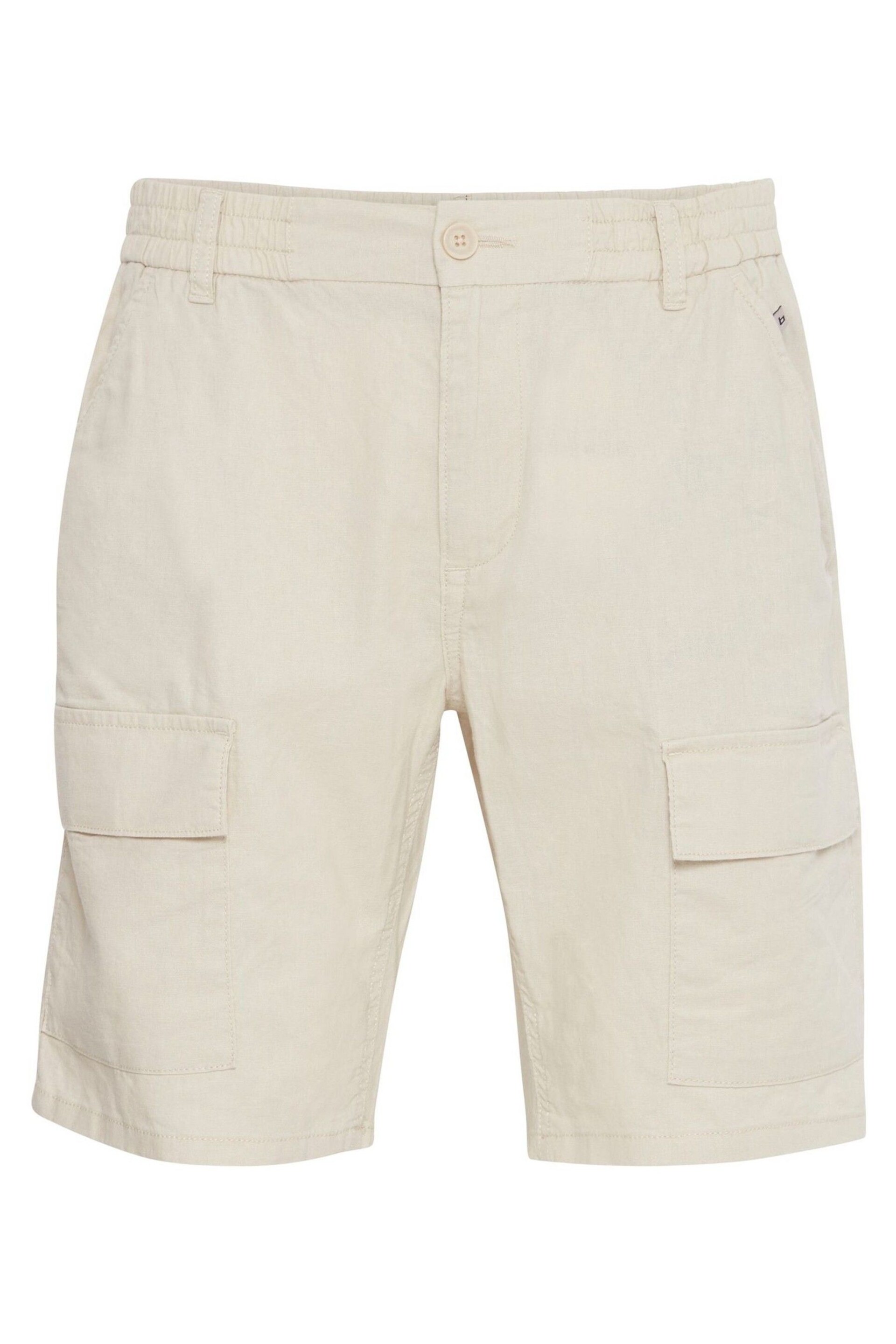 Blend Cream Linen Cargo Shorts - Image 5 of 5