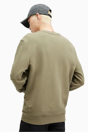 AllSaints Green Raven Crew Sweat Top - Image 2 of 8