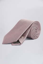 MOSS Pink Textured Tie - Image 1 of 2