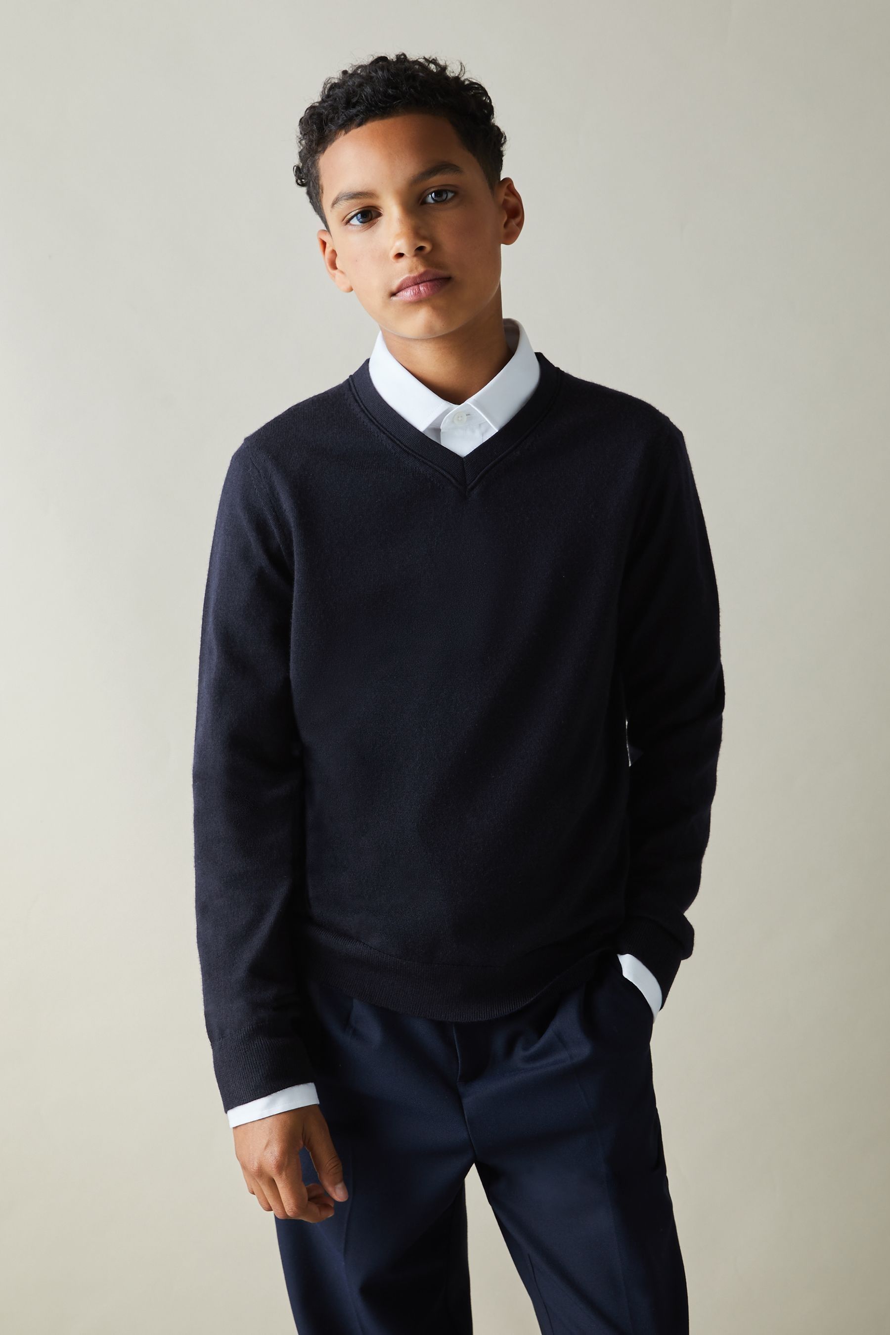 Reiss v neck jumper cheap