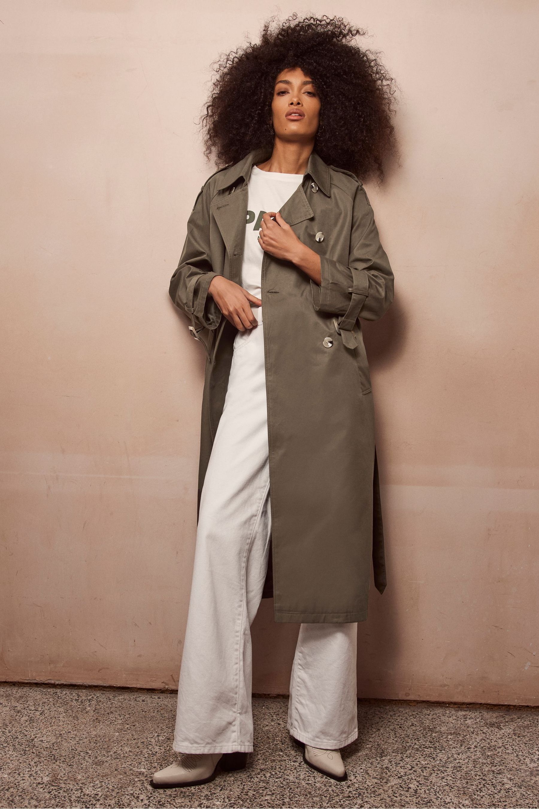 Structured trench coat store