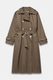 Mint Velvet Green Structured Trench Coat - Image 3 of 4