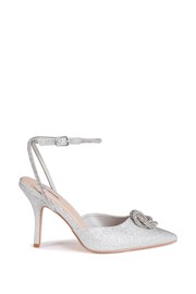 Linzi Silver Unity Glitter Embellished Court Heels - Image 2 of 4