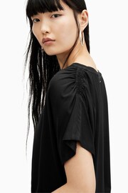 AllSaints Black Natalie T-Shirt - Image 6 of 7