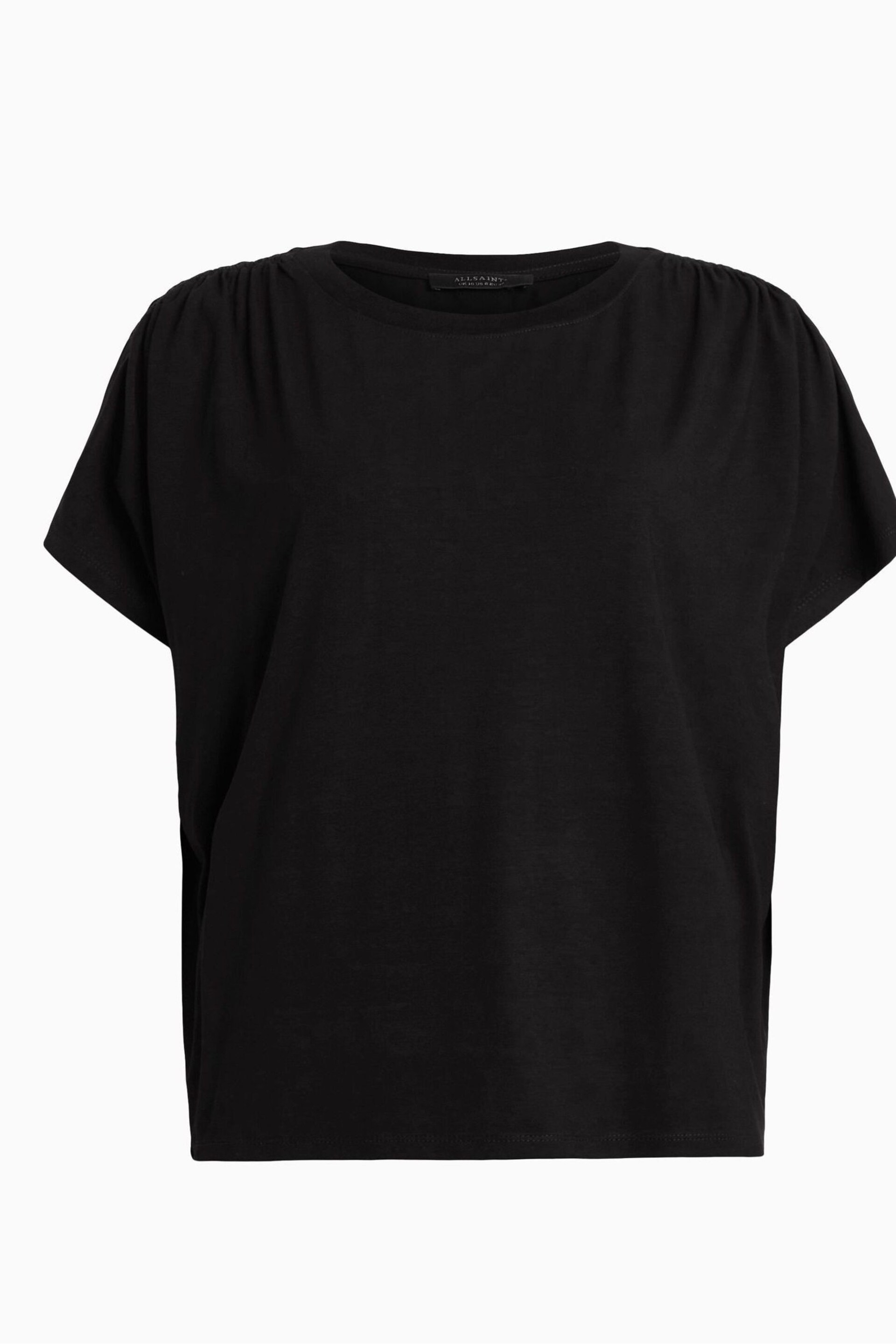 AllSaints Black Natalie T-Shirt - Image 7 of 7