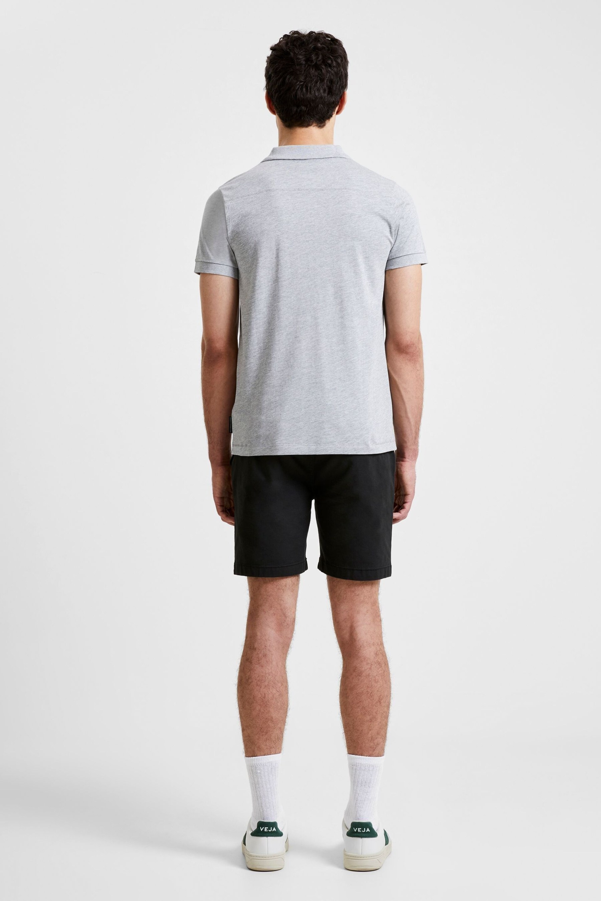 French Connection Grey Signatura Polo Shirt - Image 2 of 2