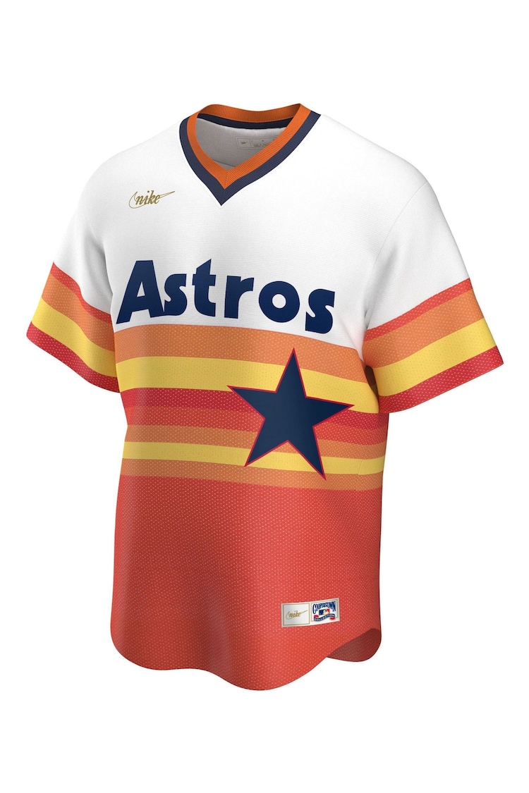 Nike Orange Houston Astros Official Replica Cooperstown 1994 Jersey - Image 2 of 3