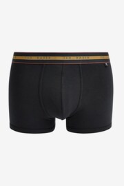 Ted Baker Black Cotton Trunks 3 Pack - Image 5 of 8