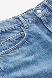 Dark Blue Dart Detail Barrel 100% Cotton Jeans - Image 7 of 7