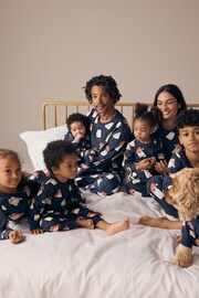 Navy Blue Matching Family Pets Christmas Penguin Pyjamas - Image 2 of 8