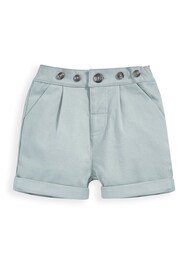 Mamas & Papas Green Chinos Shorts With Stripe Braces - Image 3 of 4