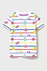 Crew Clothing Fruit and Stripe Print T-Shirt - Image 2 of 4