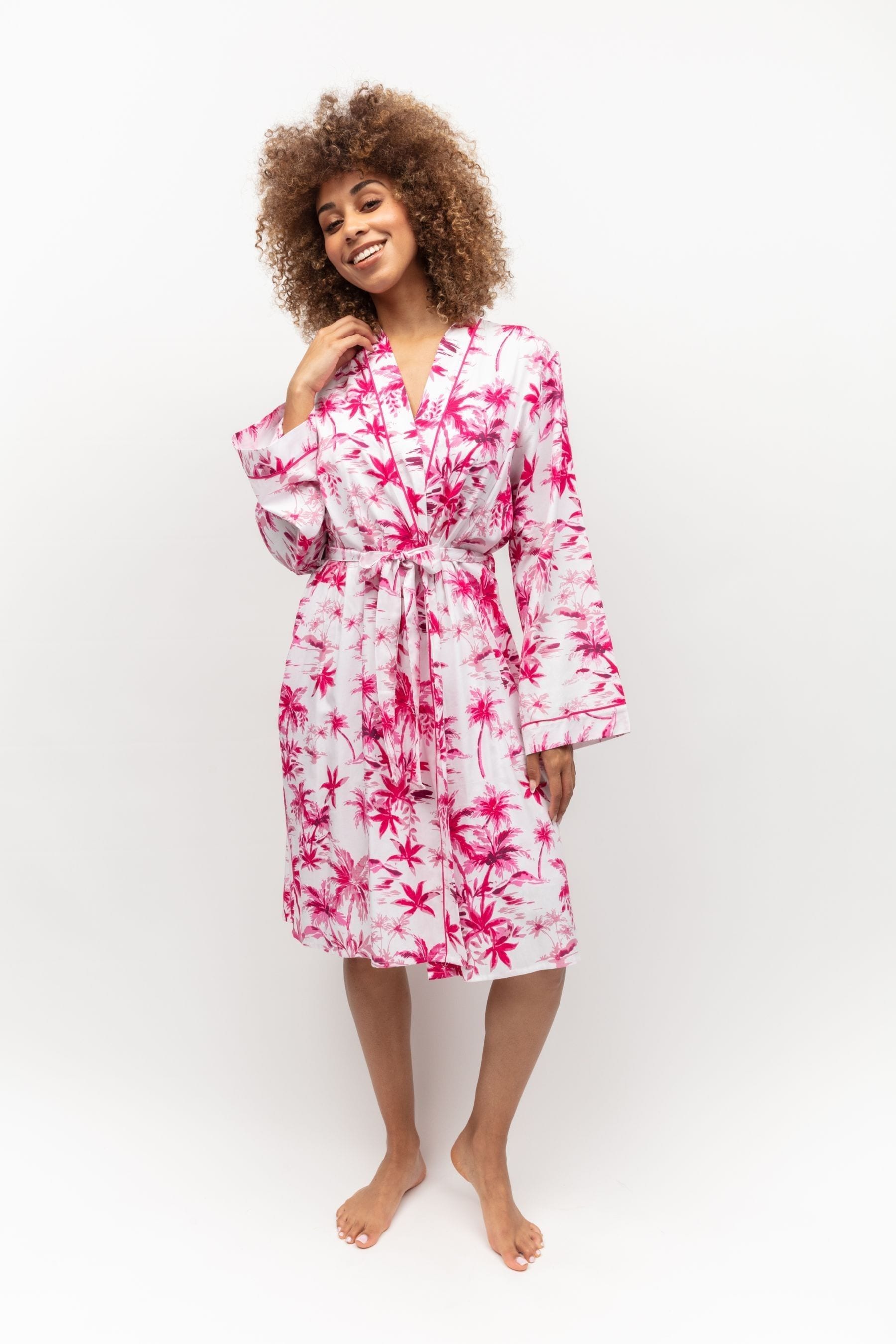 Short white dressing gown store