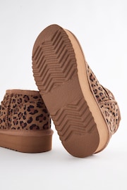 Animal Print Suede Pull On Boots - Image 5 of 5