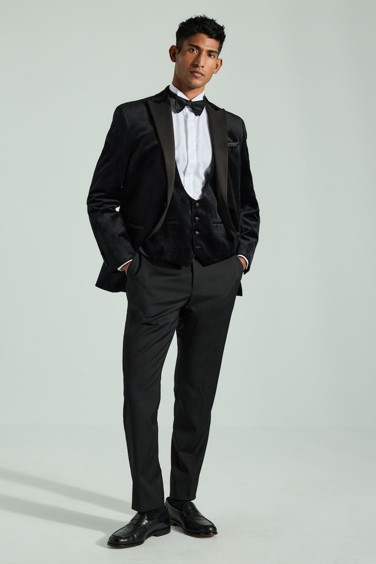 Black Velvet Waistcoat - Image 2 of 5