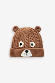 Brown Bear Hat and Mittens Set (3mths-6yrs) - Image 5 of 7