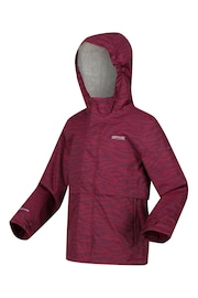 Regatta Purple Kids Bambee Waterproof Jacket - Image 4 of 4