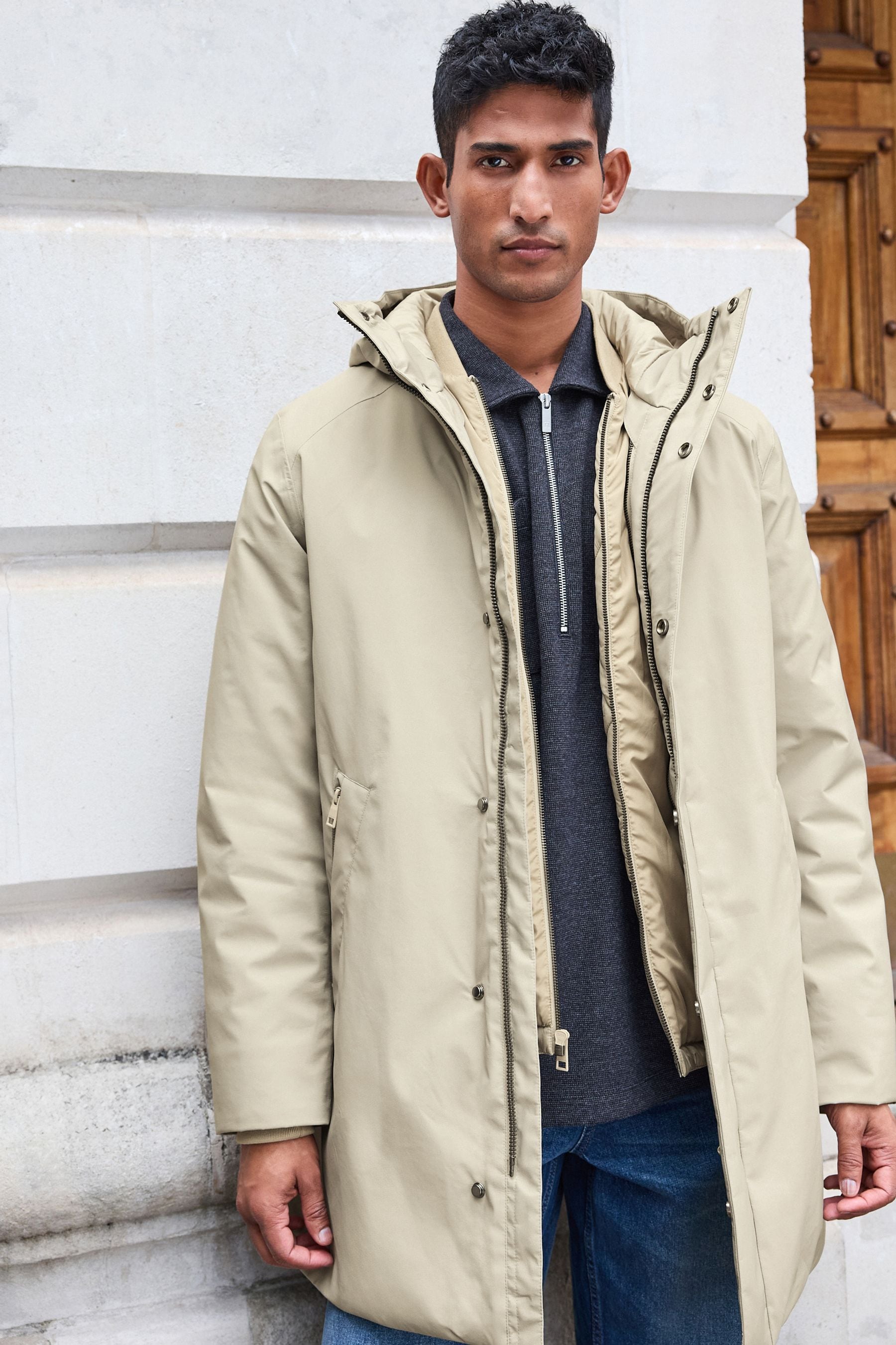 Hooded coat uk shop