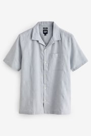 Gap Grey Jacquard Resort Shirt - Image 1 of 6