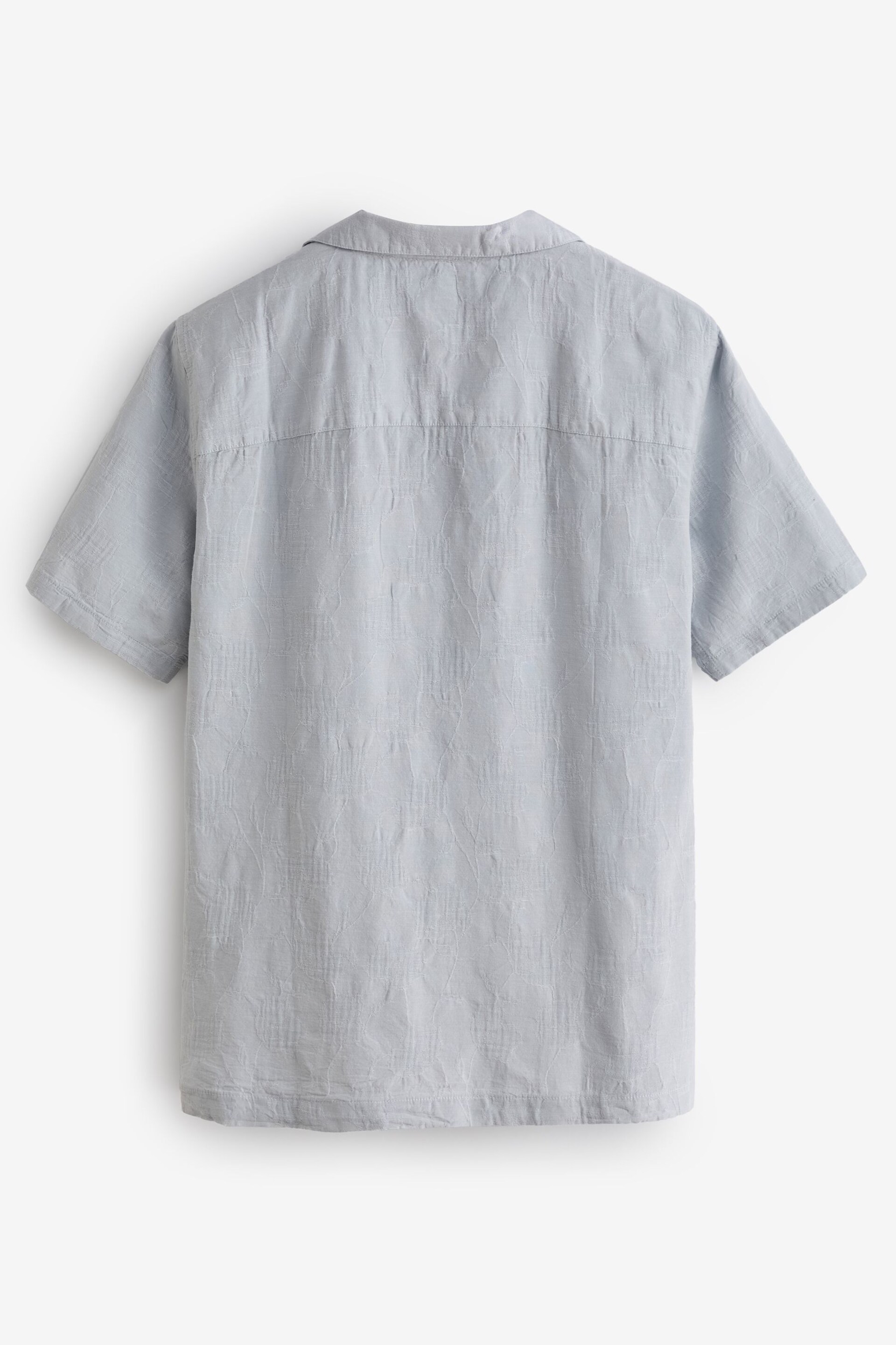 Gap Grey Jacquard Resort Shirt - Image 2 of 6