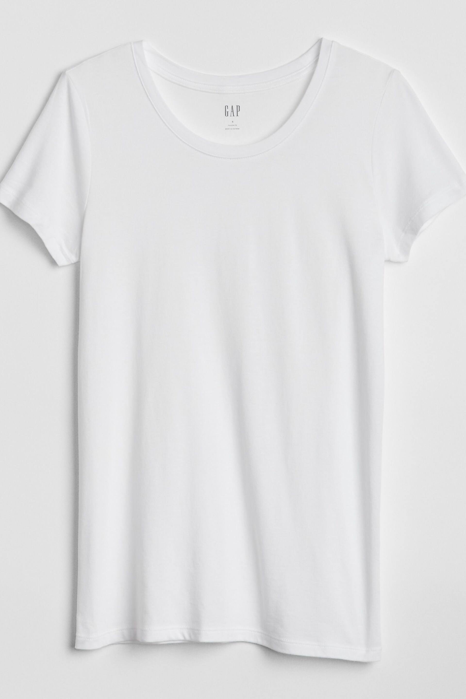 Gap White Favourite Short Sleeve Crew Neck T-Shirt - Image 3 of 3