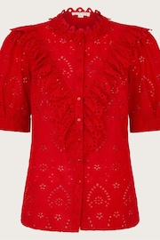 Monsoon Red Mari Broderie Blouse - Image 5 of 5