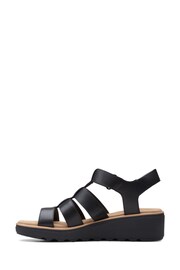Clarks Black Leather Jillian Quartz Sandals - Image 2 of 7