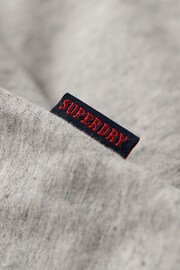 Superdry Grey Essential Logo Retro Stripe Long Sleeve Top - Image 5 of 6
