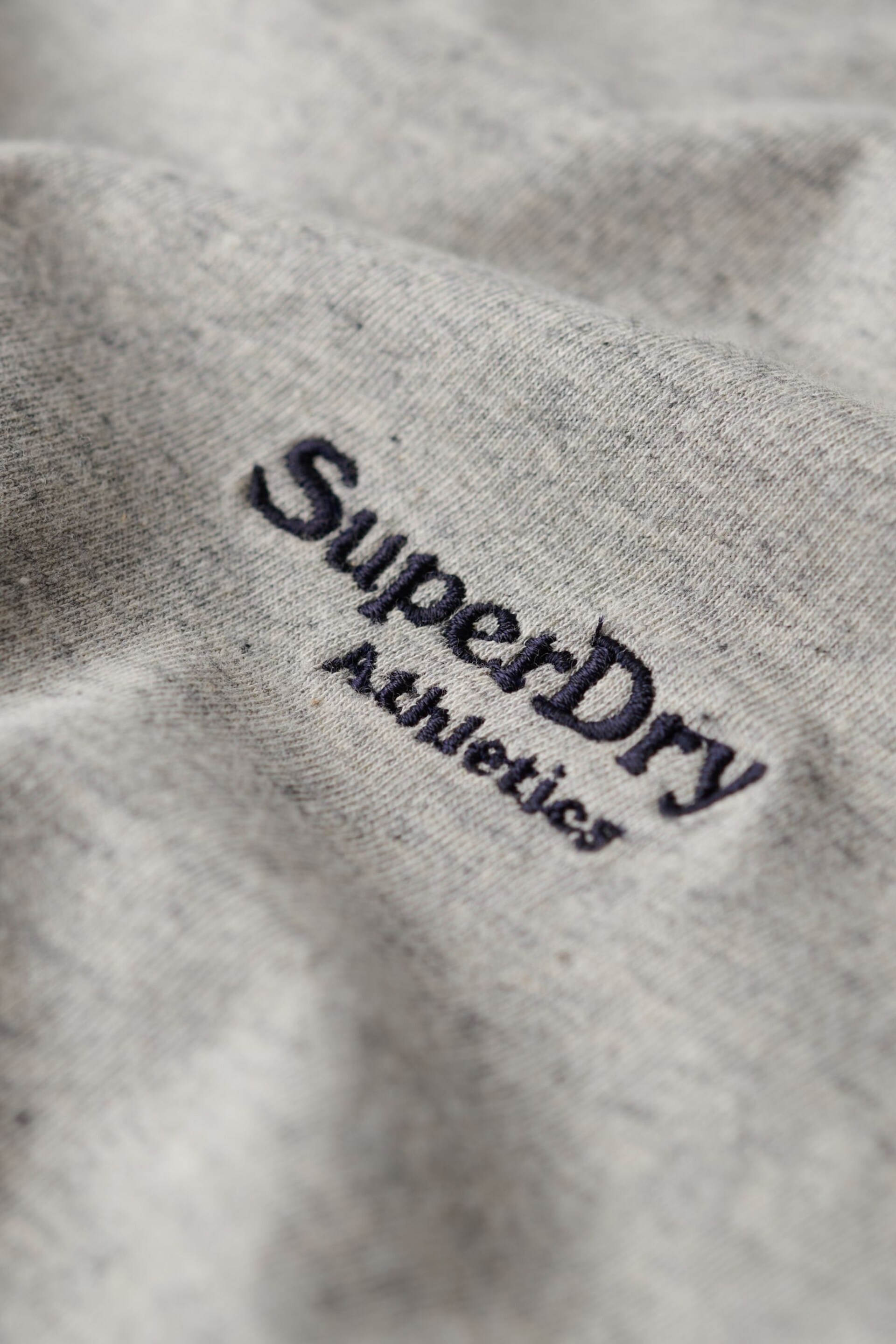 Superdry Grey Essential Logo Retro Stripe Long Sleeve Top - Image 6 of 6