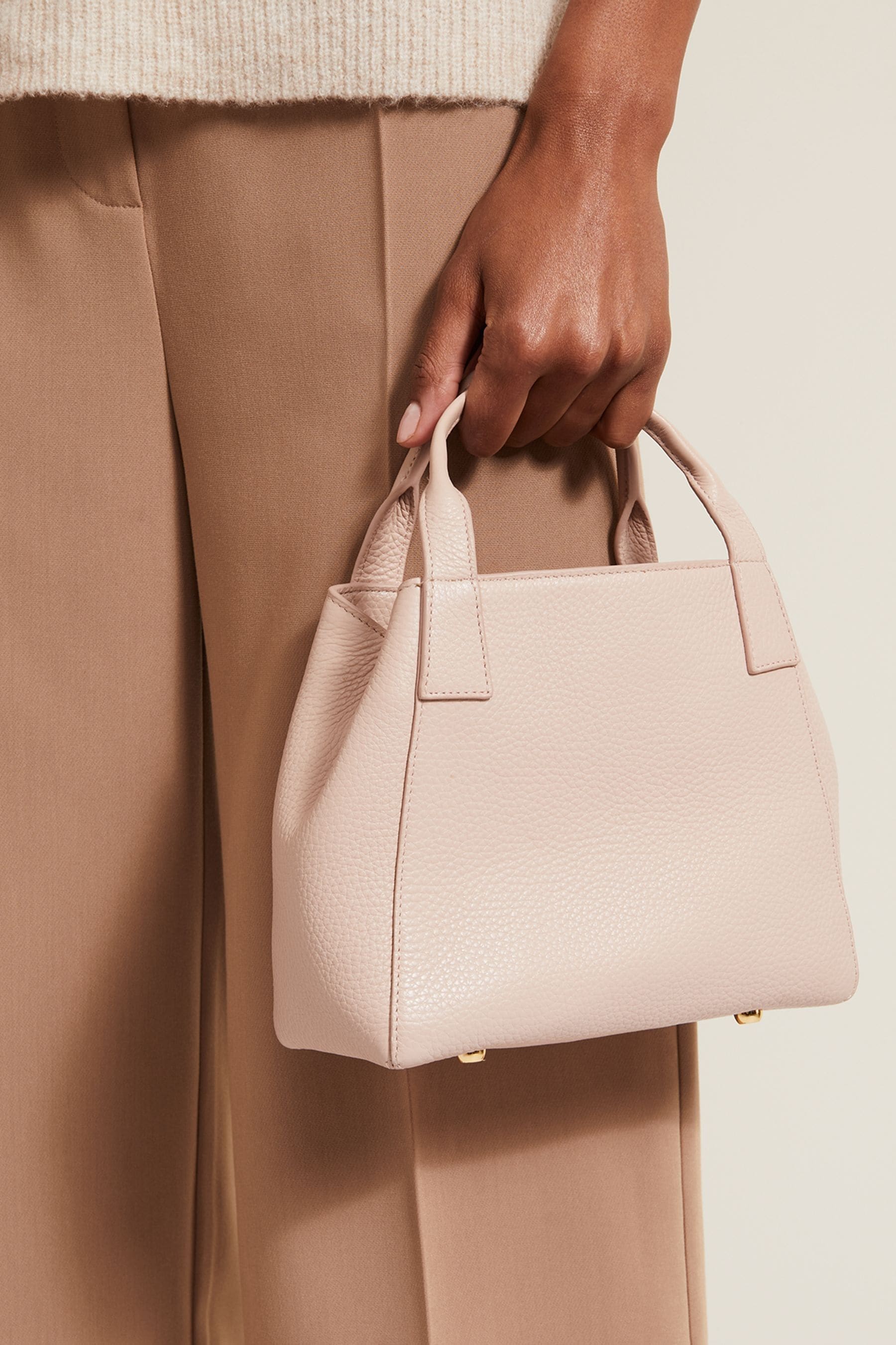 Mini leather tote bag 2025