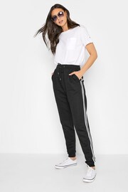 Long Tall Sally Black Side Stripe Stretch Joggers - Image 3 of 4