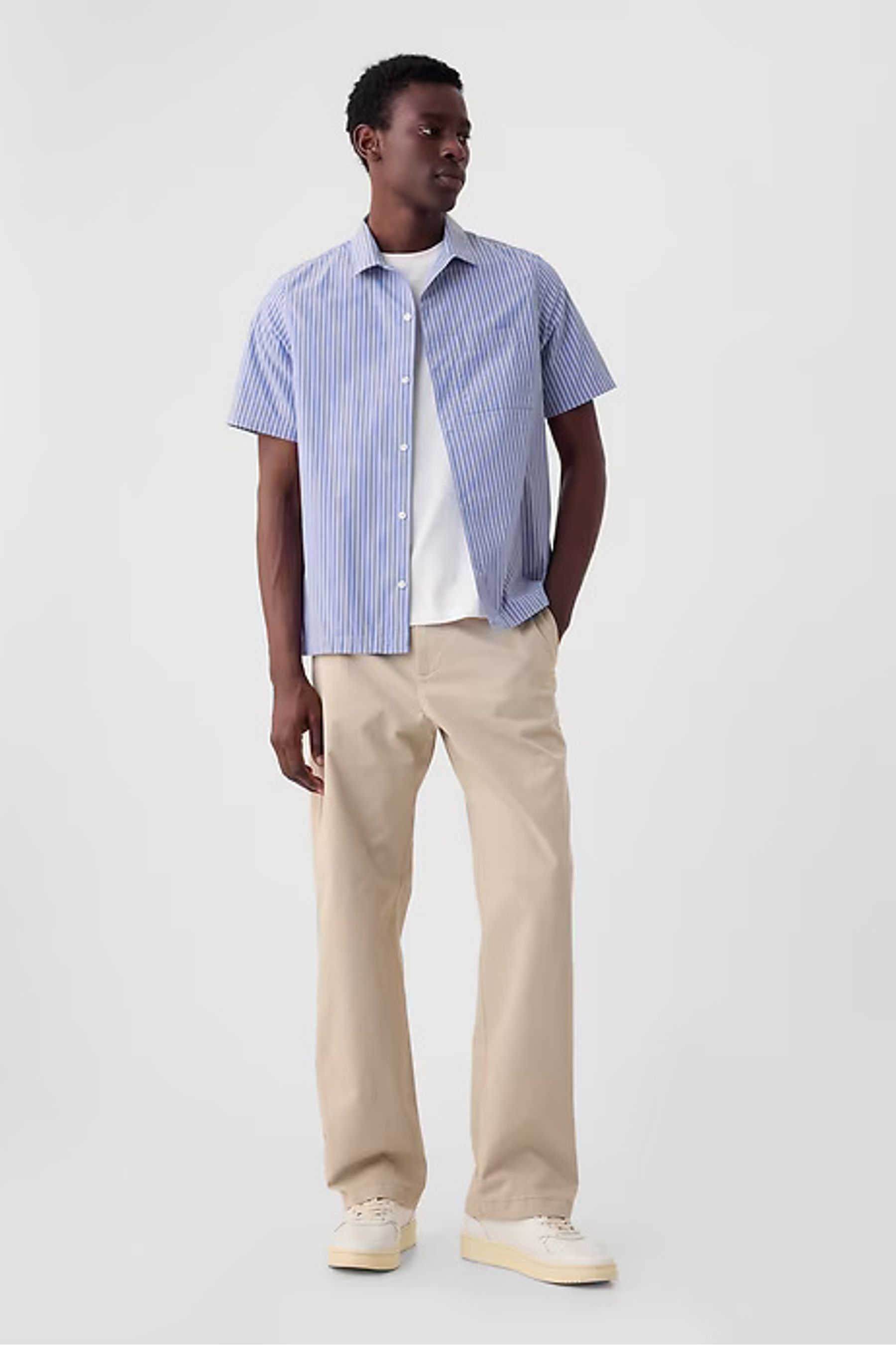 Buy Gap Neutral 90 s Loose Fit Stretch Chino Trousers from the Next UK online shop
