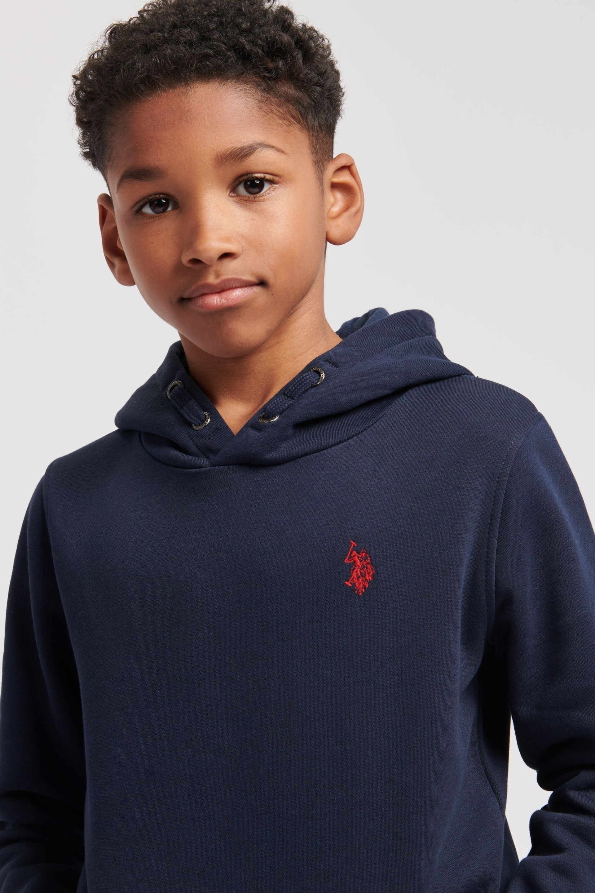 U.S. Polo Assn. Boys Double Horsemen Hoodie - Image 3 of 4