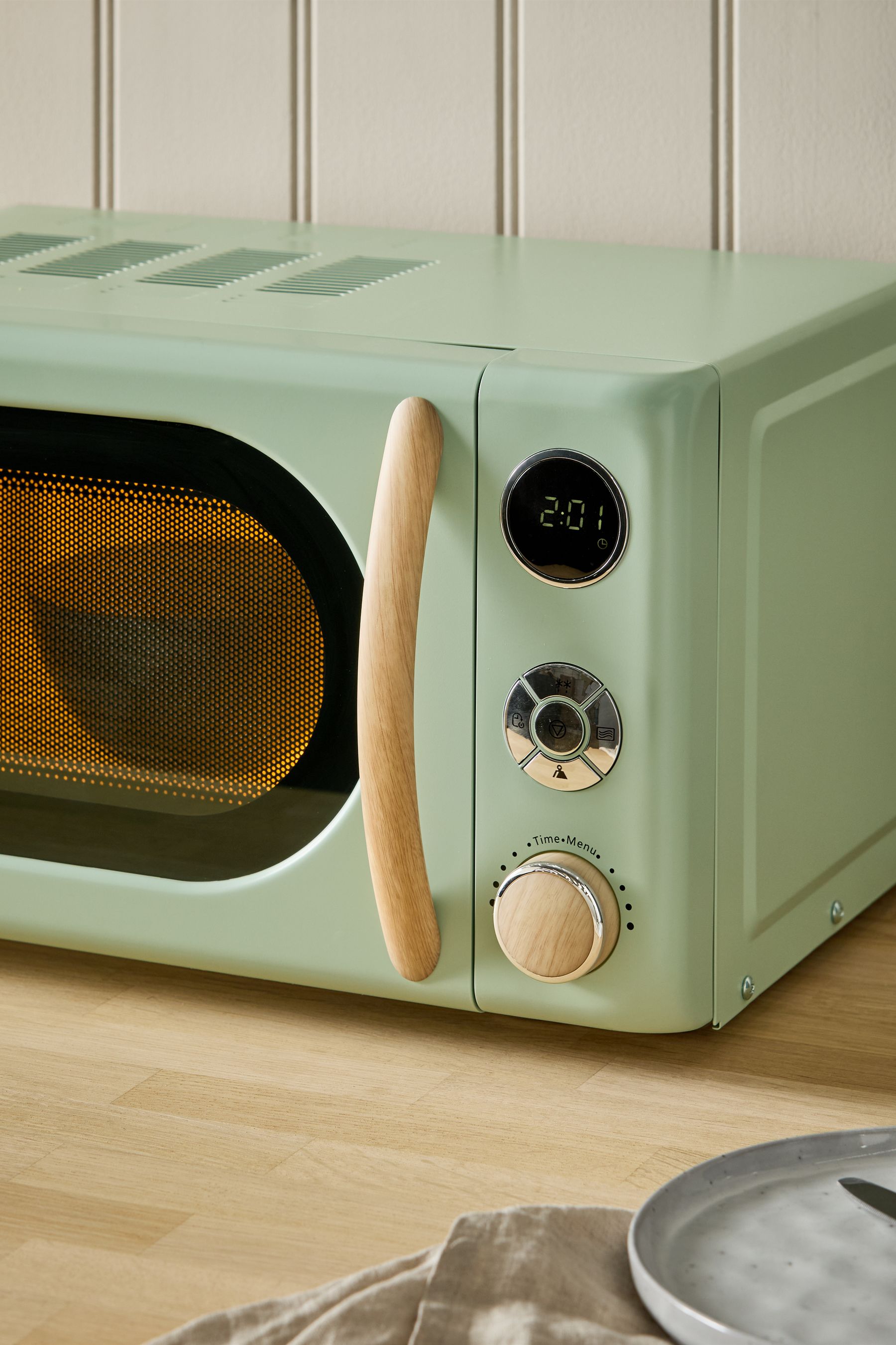 Buy Sage Green Bronx Microwave from the AspennigeriaShops online shop