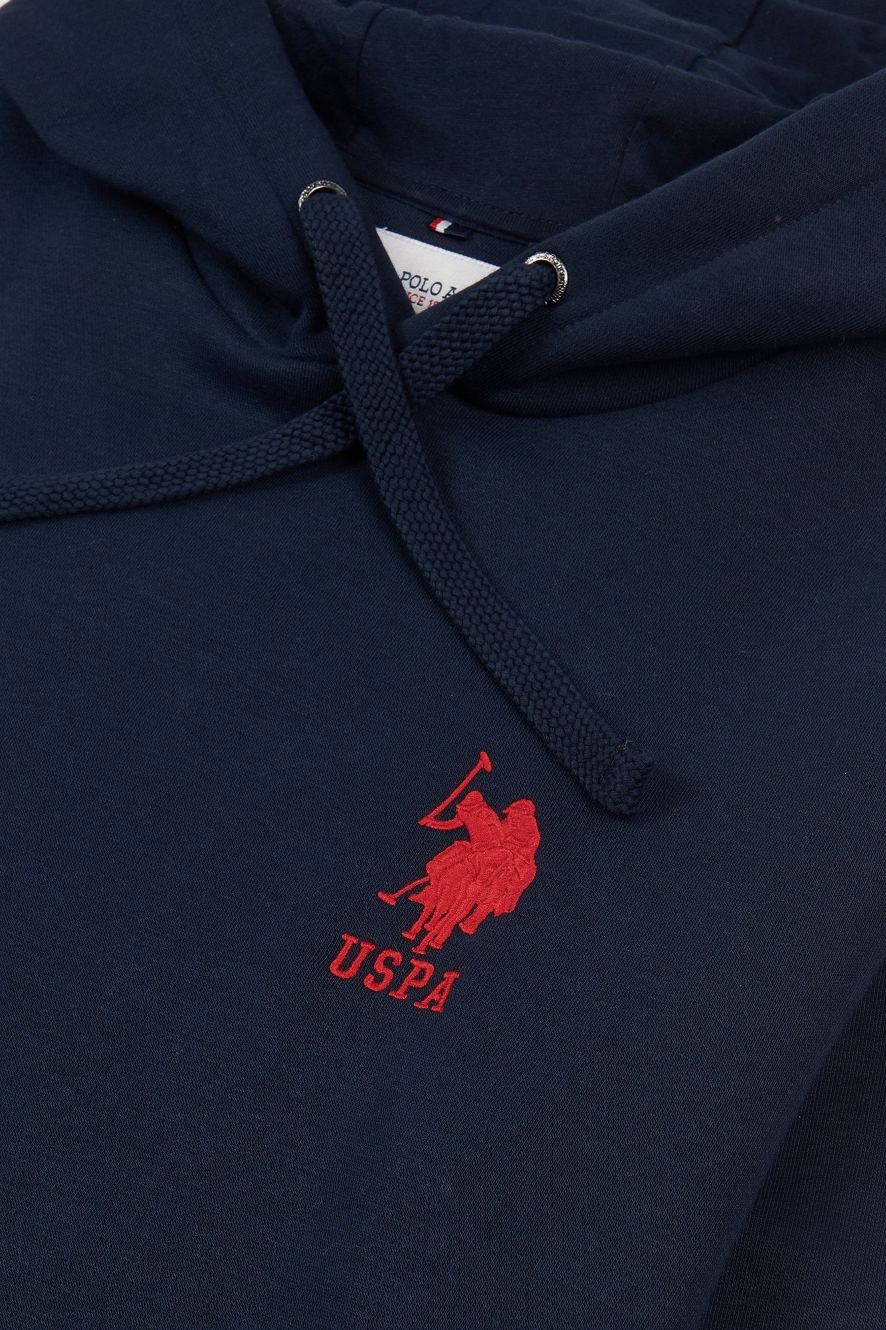 Buy U.S. Polo Assn. Blue Mens Classic Fit Player 3 Hoodie from the Next UK online shop