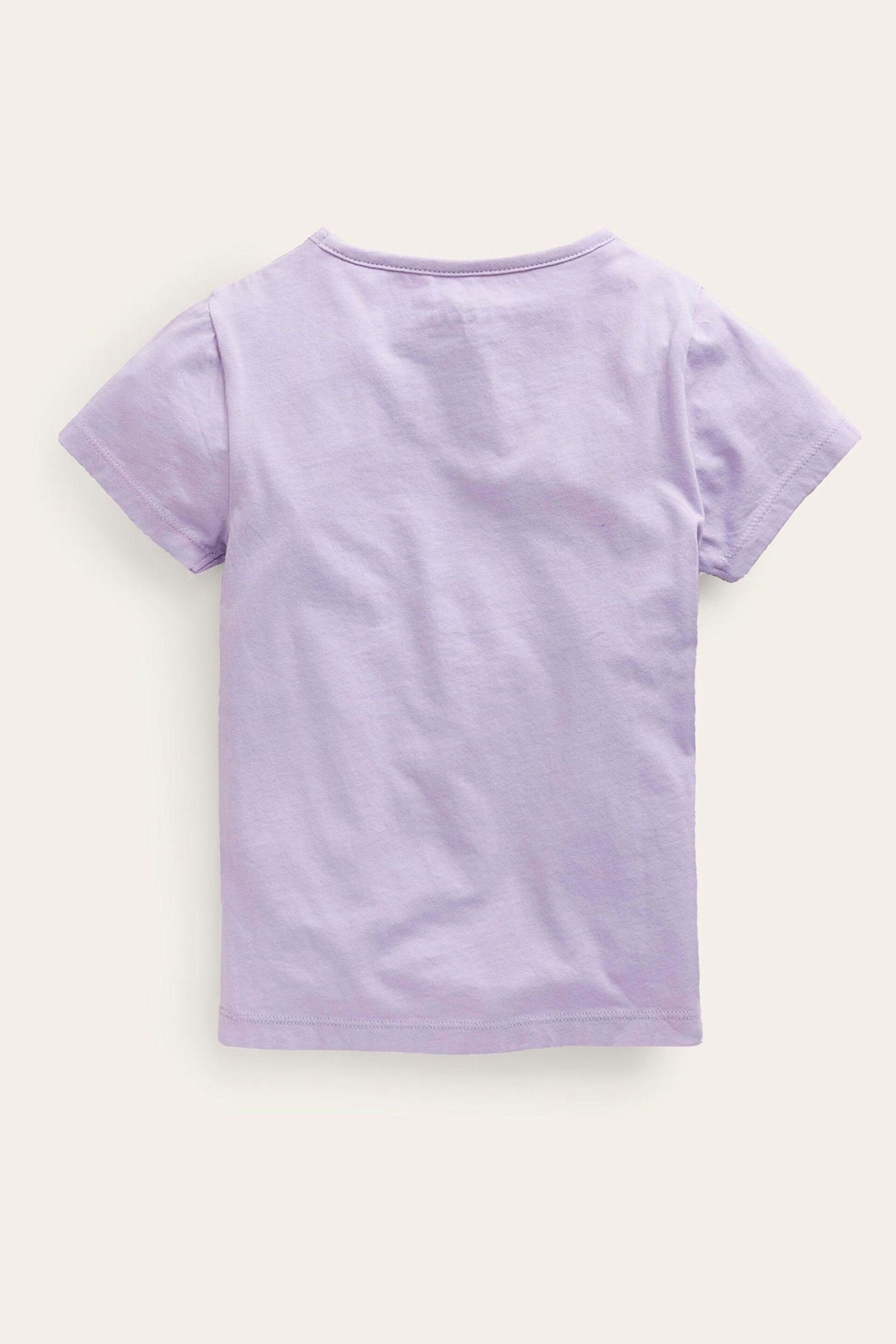 Boden Purple Printed Graphic T-Shirt - Image 2 of 3