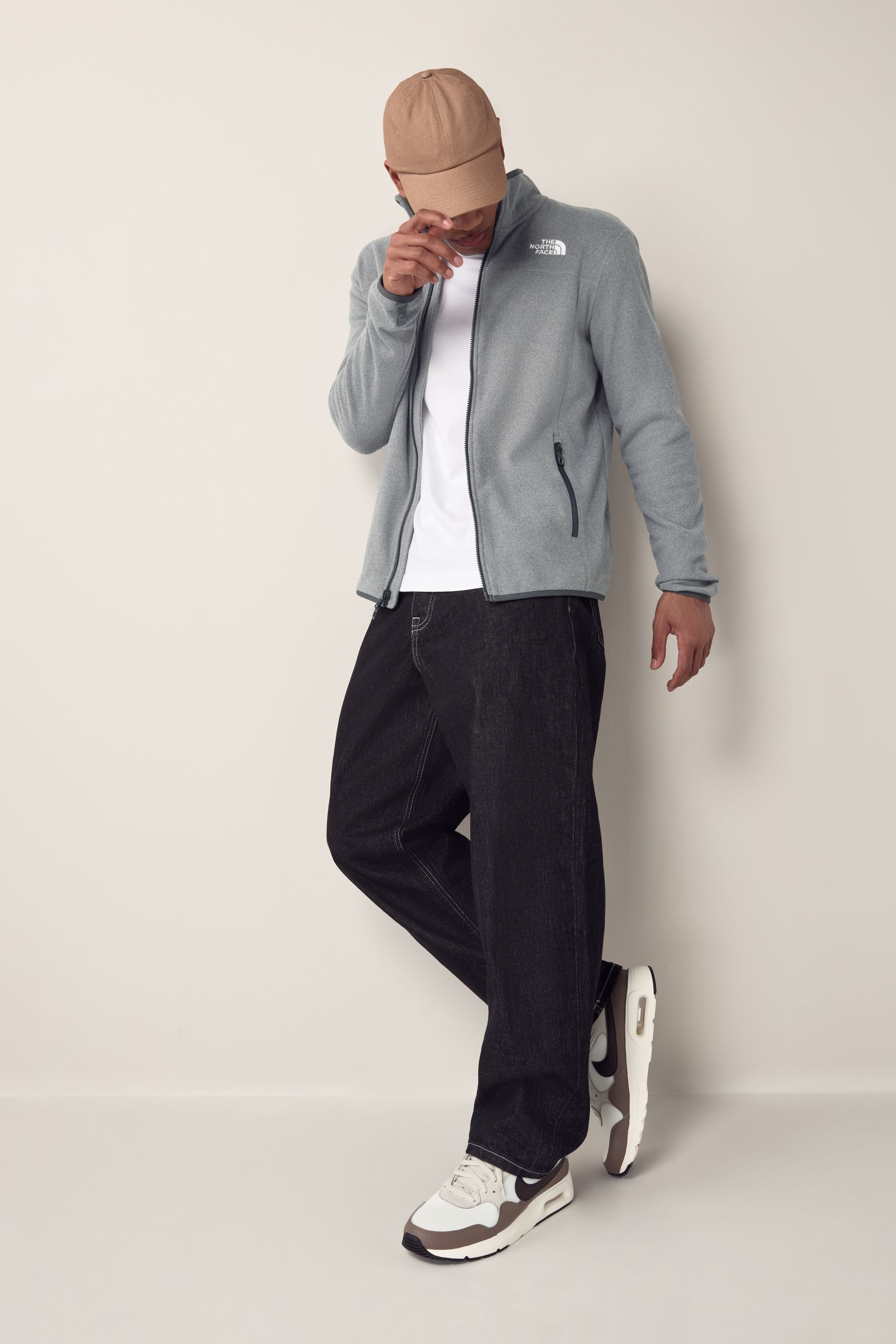 North face fleece mens full zip deals