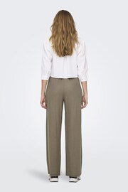 ONLY Brown Jersey Wide Leg Trousers - Image 2 of 5