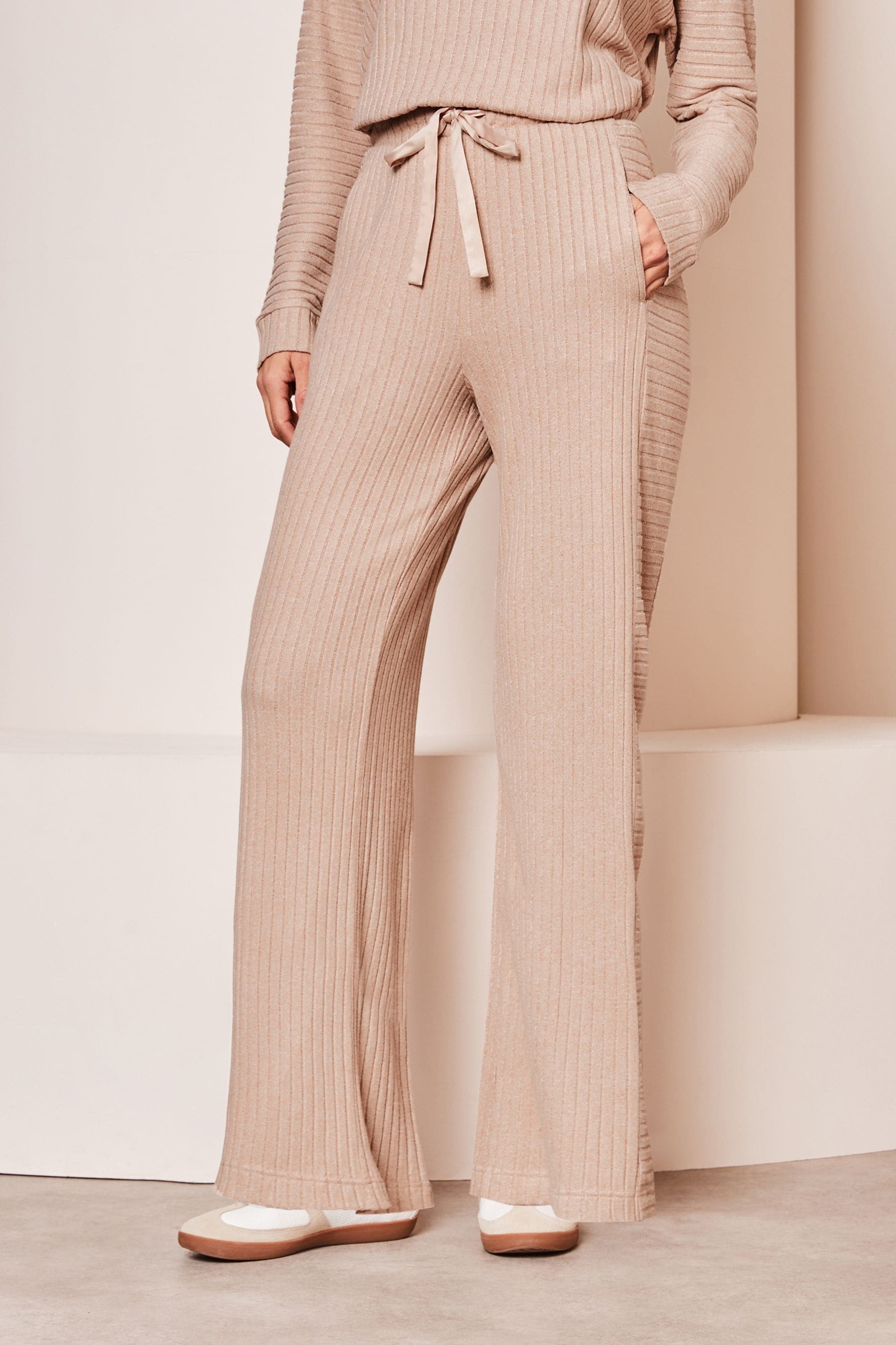 Buy Lipsy Camel Petite Super Soft Lounge Wide Leg Jogger from Next Netherlands