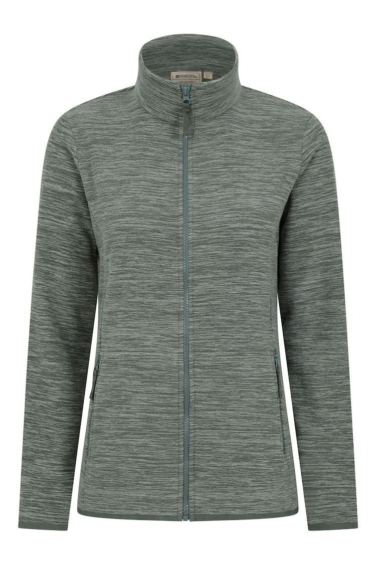 Mountain Warehouse Green Womens Snowdon Melange II Full-Zip Fleece - Image 1 of 5