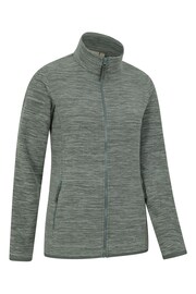 Mountain Warehouse Green Womens Snowdon Melange II Full-Zip Fleece - Image 2 of 5