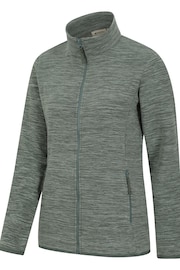 Mountain Warehouse Green Womens Snowdon Melange II Full-Zip Fleece - Image 4 of 5